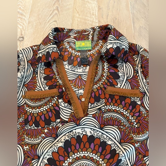 Tracy Porter Women’s Boho Tunic Dress Size 4-6 Embellished NWOT - Picture 5 of 9